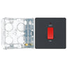 BG Evolve Matt Grey 45A DP Single Plate + Neon PCDMG74B with 35mm Steel Back Box