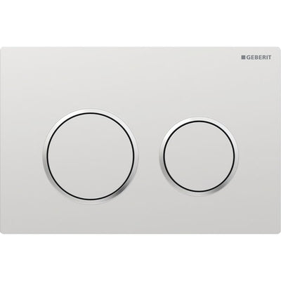 Geberit Omega20 Round WC Dual Flush Plate - Matt Chrome - 115.085.JQ.1