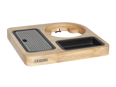 Corby Canterbury Compact Welcome Tray in Light Wood