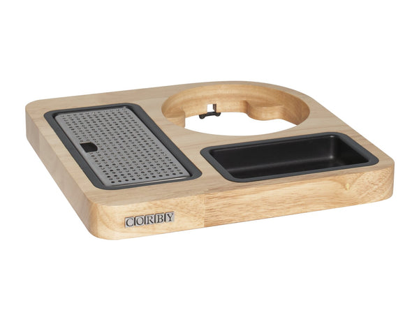 Corby Canterbury Compact Welcome Tray in Light Wood