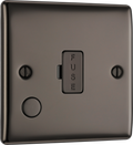BG NBN55 Nexus Metal Black Nickel 13A Flex Output Unswitched Fused Spur Unit