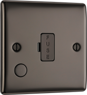 BG NBN55 Nexus Metal Black Nickel 13A Flex Output Unswitched Fused Spur Unit by British General (BG-NBN55-Shopify-SA_1)