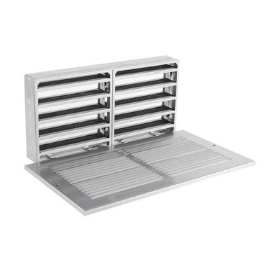 Extinguishers & Equipment: Fire Rated Intumescent Air Transfer Grilles with Faceplates Silver / 150 x 150mm (HxW) by Pyroplex (SAFELINCS-PPATGFPS1500)