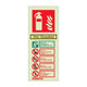 Photoluminescent P50 Fire Extinguisher Signs