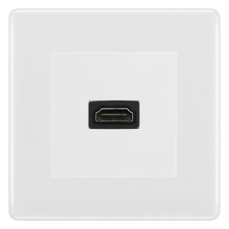 BG Nexus White Moulded HDMI Socket