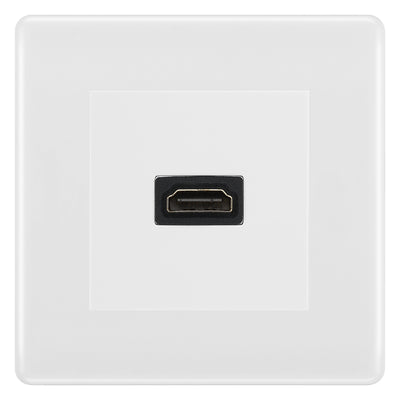 BG Nexus White Moulded HDMI Socket by British General (BG-8EMS2+EMHDMIW)