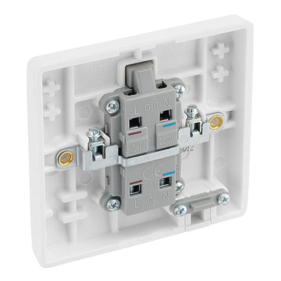 BG Nexus 20A 2 Pole Flex Outlet 'Water Heater' Switch & 32mm Pattress Back Box