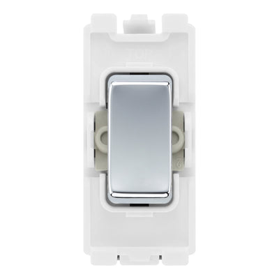 BG RRUPPC Polished Chrome 20 Amp DP Appliance Grid Switch Labelled Unprinted Rocker