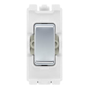 BG RRUPPC Polished Chrome 20 Amp DP Appliance Grid Switch Labelled Unprinted Rocker