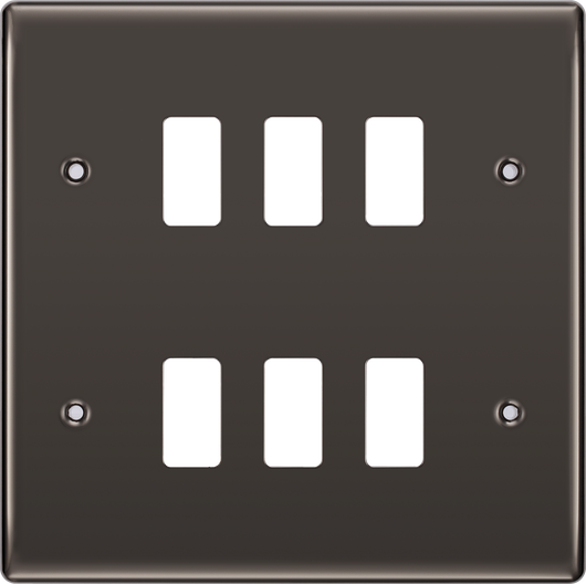 RNBN6 Front - The Grid modular range from British General allows you to build your own module configuration with a variety of combinations and finishes.