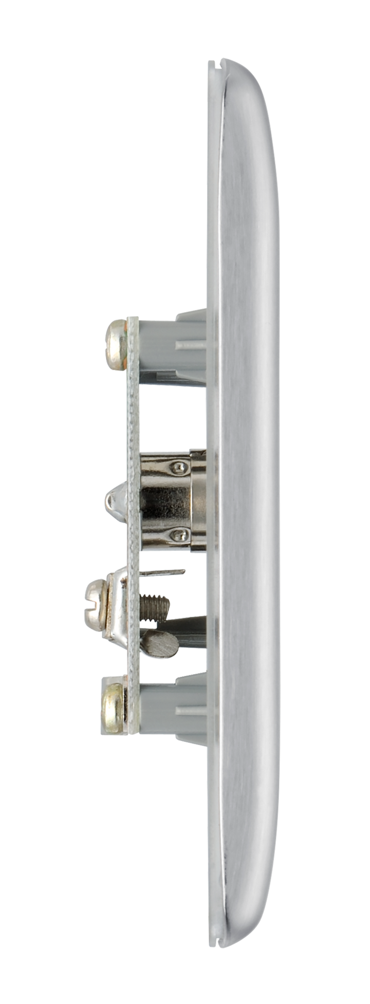 NBS60 Side - This single coaxial socket from British General can be used for TV or FM aerial connections.