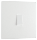 BG Evolve Pearlescent White Screwless Switches & Sockets White Insert Full Range