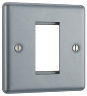BG MC5EMS1 Metal Clad | 1 Module Square Euro Module Front Plate by British General (BG-MC5EMS1)