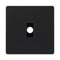 BG Evolve Matt Black Flex Outlet Socket Black Insert PCDMBFLEXB