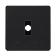 BG Evolve Matt Black Flex Outlet Socket Black Insert PCDMBFLEXB