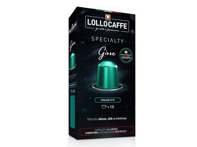 Lollo Caffé Giove Decaffeinated Coffee Capsules, Qty 100 Pods