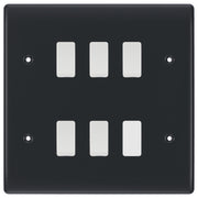 BG Part M 5 Gang Intermediate Light Switch Custom Grid Switch with Back Box Included by British General