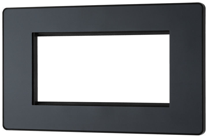 PCDMGEMR4B Front - The Euro Module range from British General combines plates and interchangeable modules so you can configure your own bespoke switches and sockets.