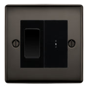 BG Nexus Black Nickel 20A Secret Key Switch with 20A Double Pole Switch - Black Insert