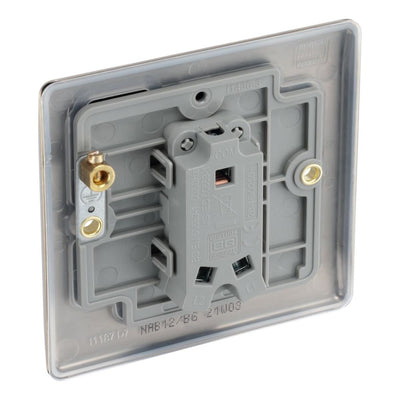 BG Nexus Antique Brass 20A 16AX 2 Way Single Light Switch NAB12 with 35mm Steel Back Box