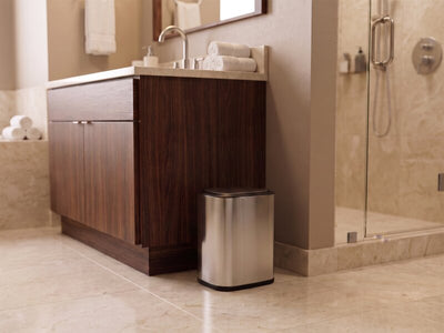Corby Stockbridge 12L Swing Top Bin in Brushed Steel