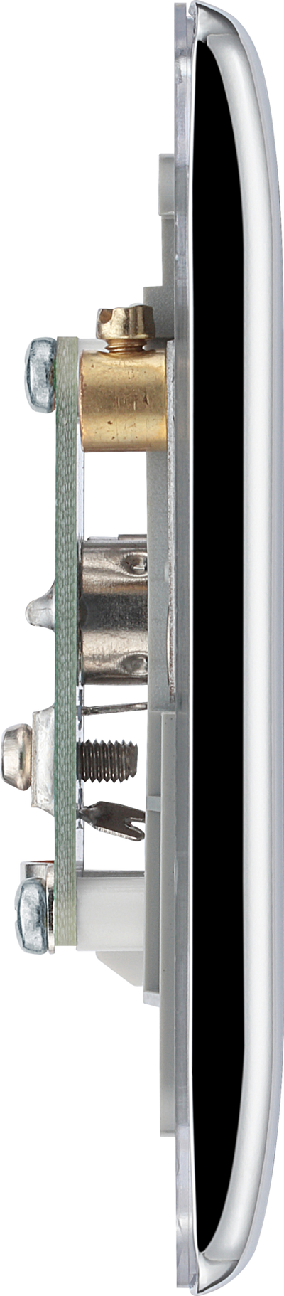 BG NPC66 Nexus Diplex Tv/fm, 2 Gang Co-axial and Satellite Polished Chrome