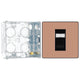 BG Evolve Polished Copper RJ45 Cat6 Single Data Outlet PCDCPRJ451B with 35mm Steel Back Box