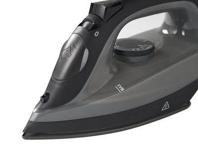 1600W Steam Iron (Y-879) in Black - UK Plug