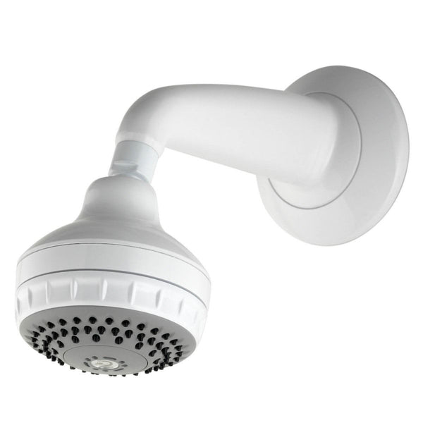 Aqualisa VARISPRAY Fixed Shower Head; Wall Mounted; 3 Spray Option Shower Head; White- 99.50.20