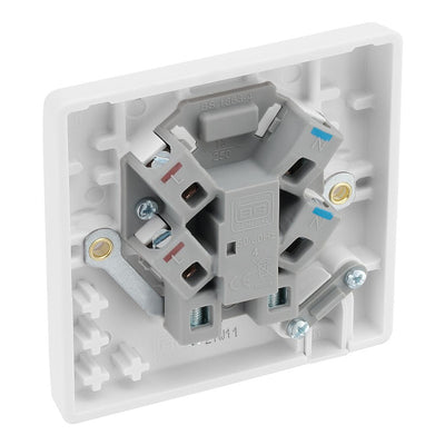 BG Nexus 13A Flex Unswitched Spur + Neon + Cable Outlet & 32mm Pattress Back Box
