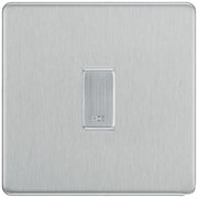 BG Screwless Brushed Steel 1 Gang Engraved Custom Labelled Appliance Grid Switch by British General (Nexus-BS-Screwless-1G)