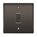 BG Black Nickel 1 Gang 2 Way Single Pole Emergency Light Test Key Grid Switch