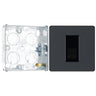 BG Evolve Matt Grey 1 Gang Master Telephone Outlet PCDMGBTM1B with 25mm Steel Back Box