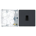 BG Evolve Matt Grey 1 Gang 20A 16AX 2 Way Light Switch PCDMG12B with 25mm Steel Back Box