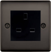 BG Nexus Metal Black Nickel 13A Unswitched Socket NBN23B by British General (BG-NBN23B)