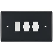 BG Part M 3 Gang Switch 2x Intelligent Dual Mode Dimmer 1x 2 Way Custom Grid