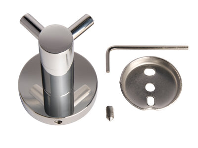 Corby Harrogate Double Clothes Hook in Polished Steel