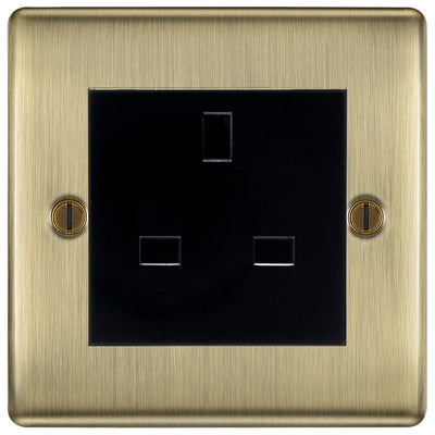 BG Nexus Antique Brass 13A Unswitched Socket NABUSSB
