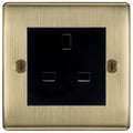BG Nexus Antique Brass 13A Unswitched Socket NABUSSB