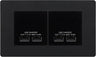 BG Evolve Matt Black 4G Euro Plate with 2X USB-A Dual Chargers – Black Insert by British General (BG-PCDMBEMR4B+EMUSB3B)
