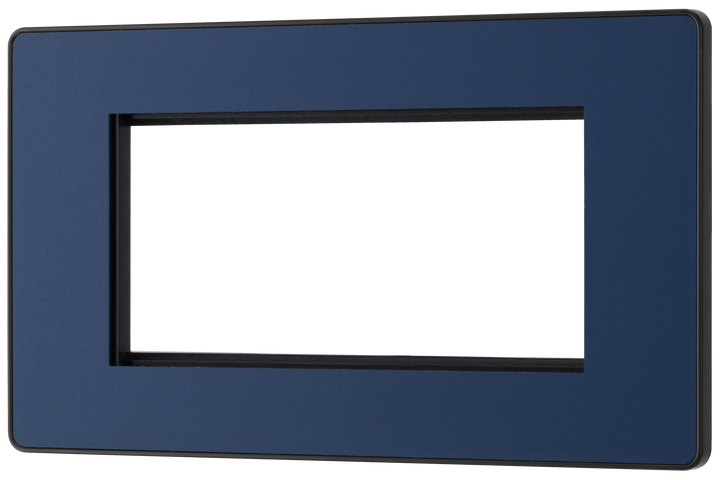 PCDDBEMR4B Front - The Euro Module range from British General combines plates and interchangeable modules so you can configure your own bespoke switches and sockets.