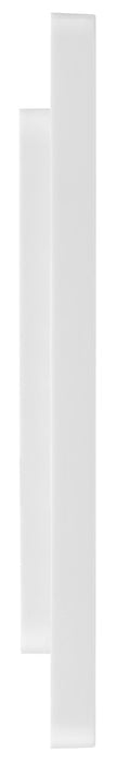 BG Evolve PCDBS95W Double Blank Plate - Brushed Steel (White) by British General (BG-PCDBS95W)