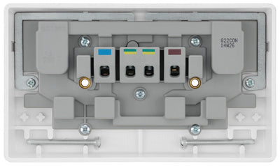 BG 822CON Moulded Round Edge | White | 13A SP Converter Switched Socket by British General (BG-822CON)