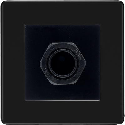BG Screwless Matt Black 45A Flex Outlet Euro Module | Black Insert by British General (BG-FFBEMS2+EM45AFO)