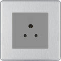 BG Nexus Screwless Brushed Steel 5A Unswitched Socket FBS29MG