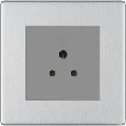 BG Nexus Screwless Brushed Steel 5A Unswitched Socket FBS29MG by British General (BG-FBS29MG)