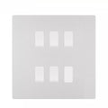 BG Evolve Brushed Steel 5-Gang Intermediate Light Switch | Screwless Design + Back Box