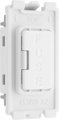 BG RPCDWFUSE Evolve Grid White 13A Fuse Holder Module