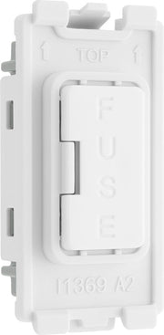 BG RPCDWFUSE Evolve Grid White 13A Fuse Holder Module