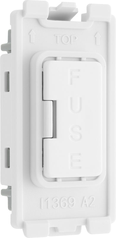 BG RPCDWFUSE Evolve Grid White 13A Fuse Holder Module